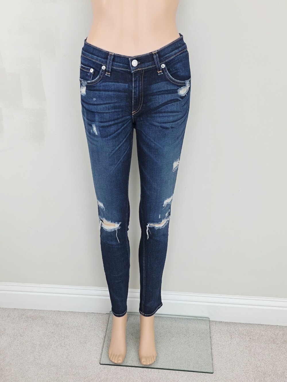 Rag & Bone Skinny Mid Rise Ankle Jeans Pants